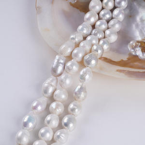 Wholesale 10-12mm Edison Tail Natural Freshwater White <b>Loose</b> <b>Pearls</b> Button Shape Handmade DIY Necklace Materials Spot Promotion - Product Image 2