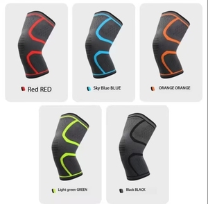 Vente directe du fabricant Genouillères tricotées antidérapantes en nylon respirant et chaud pour hommes et femmes Running Basketball Cycling Fitness - Product Image 4