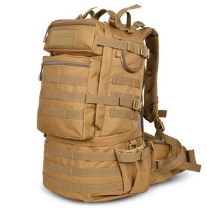 Sac à dos tactique de chasse Coyote Brown 50L, compatible système Molle, tailles optionnelles 55L, 50L, 45L, fabrication sur mesure. - Product Image 6