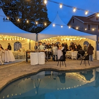 Expédition rapide, tentes d'exposition imperméables blanches/personnalisées, intérieures/extérieures, pliables, 3x3, 3x6, gazebo pliable avec côtés pour événements