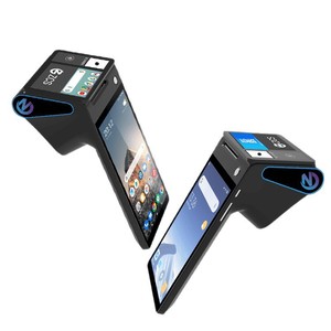 8-дюймовый портативный POS-терминал Android с двумя дисплеями, сенсорным экраном, кассовым аппаратом, сканером штрих-кодов, черный/синий, беспроводной сканер BT - Product Image 5