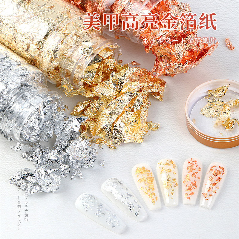 Craft Foil Flakes 5g Gold Foil Flakes For Resin Art - Gilding Flakes For Crafts, Candle Making & Nail Art DIY Decoration Flakes