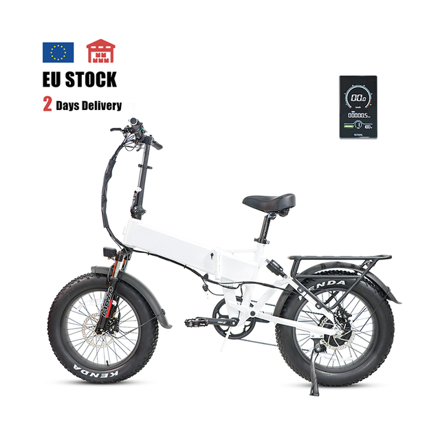 EU Stock 48V 13Ah 500W 20" Fat Tire Foldable E Bike High Quality 7 Speed Fast Folding Urban Electric Bike for Adults