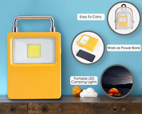 Lumière de secours led portable à énergie solaire rechargeable par USB 10W 20W 30W 50W