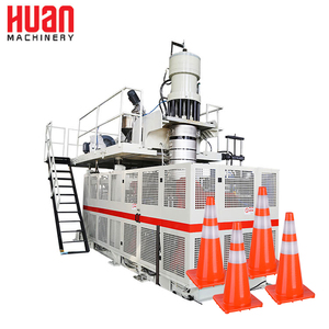 Pe hdpe road barrier traffic cone pvc machine blow mould machine plastic roadblock cones extrusion blow molding machine