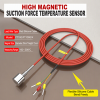 Sonde de température magnétique PT100, sonde de température à résistance en platine, thermocouple de type K à aimant puissant, NTC magnétique