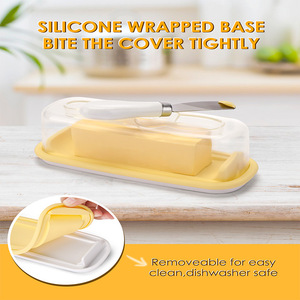Wholesale Plastic Butter <b>Box</b> with Lid and Knife ABS Cheese Cutter Fresh-keeping <b>Storage</b> - Product Image 5