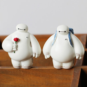 Big White Figurine Resin Craft Abstract Cartoon Home Decoration Desktop Ornament Handmade Decorative Item - Product Image 2