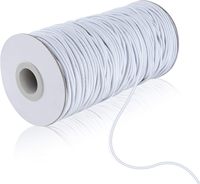 2,5mm Farbige Runde Stoff-Gummizüge auf Rolle, Stoßdämpfende Gummiseile, Dehnbare Elastische Schnüre für Kajak, Zeltstange, Plane