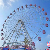 Grande Roue de Parc d'Attractions, Équipement de Grande Taille, Emotionnant et Populaire, pour Ambiance Urbaine Romantique en Extérieur, À Vendre