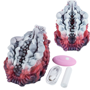 Dark Shell Devourer, Juguete Sexual Masculino con Vibración, Diseño de Criatura Fantástica, Funda Texturizada de Silicona de Grado Médico, Sensación Realista - Product Image 1