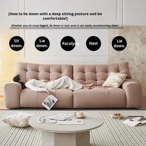 2025 nuevo conjunto de sofá Seccional de oso negro <span class=keywords><strong>Masha</strong></span> mágico de respaldo alto estilo Guangdong Foshan cojines de tela para sala de estar fila recta - Product Image 1