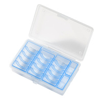 Boîte de rangement en plastique pour pièces de monnaie avec couvercle rabattable, compartiments anti-poussière, organisateur pour jetons de jeu, billets de banque, pièces commémoratives