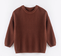 Suéter de Punto Cálido para Niñas, 100% Algodón, Bordado Personalizado con Nombre, Manga Larga, Otoño Invierno Navidad