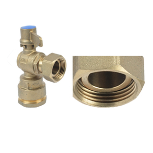 วาล์วบอลล็อคกันขโมยแบบแม่เหล็ก ป้องกันการปลอมแปลง  ทำจากทองเหลือง  แบบมีกุญแจล็อค  ปราศจากสารตะกั่ว  สำหรับมิเตอร์น้ำ  แบบตรงและแบบงอ - Product Image 4