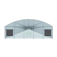 GT – serre à Tunnel facilement réglable, Structure galvanisée à chaud, serre pour plantation agricole