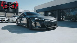 Kit Carrozzeria Stile F in Fibra di Carbonio Secca per <span class=keywords><strong>Audi</strong></span> <span class=keywords><strong>E</strong></span>-<span class=keywords><strong>TRON</strong></span> <span class=keywords><strong>GT</strong></span>: Paraurti, Labbro Anteriore, Prese d'Aria Anteriori, Minigonne Laterali, Diffusore Posteriore, Alettone - Product Image 2