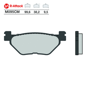 Plaquettes de frein moto R-Attack M095CM carbone-céramique arrière homologuées R90 - Product Image 1