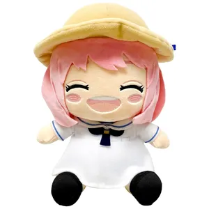 Venta al por mayor 10CM 20CM muñecos de peluche de dibujos animados personalizados Anime juguetes de peluche lindos peluches para niñas Juguetes