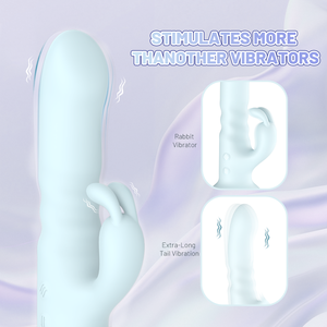 Stimolatore Clitorideo a Forma di Dildo Vibratore per Donne, Ricaricabile USB, 100% Impermeabile, Silicone Ecologico, Telecomando, <span class=keywords><strong>9</strong></span> Modalità - Product Image 5