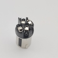 Conector Speakon para Altavoz, Adaptador de Cable de Altavoz de 4 Pines, Conector XLR de 4 Polos, Chapado en Níquel, Cobre, Metálico