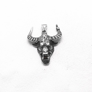 yunnique Bull Head Pendant Necklace Alloy Tibetan Silver Unisex Fashion Jewelry - Product Image 5