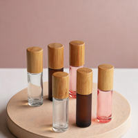 Bouchons en bois filetés et compte-gouttes pour cosmétiques et parfums – Design élégant pour salons de beauté, salles de bain, studios et flacons roll-on