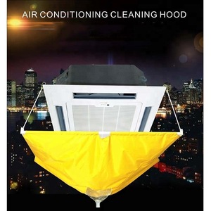 Cubierta amarilla desechable para limpieza de aire acondicionado, protector de conductos montado en el techo para mantenimiento de unidades interiores - Product Image 5