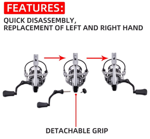 <span class=keywords><strong>Moulinet</strong></span> de pêche à la ligne anti-vibrations sans interstice série VS, entièrement métallique, grande résistance, lancer fluide haute fréquence - Product Image 4