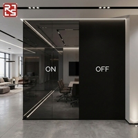 Film intelligent PDLC auto-adhésif gris foncé au design moderne pour la salle de bain, l'hôtel, la maison et le bureau – Confidentialité et décoration