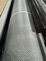 Tissu en fibre de verre tissé uni E-Glass 300 GSM sans alcali, résistant aux hautes températures pour bateaux, planches de surf et prévention incendie