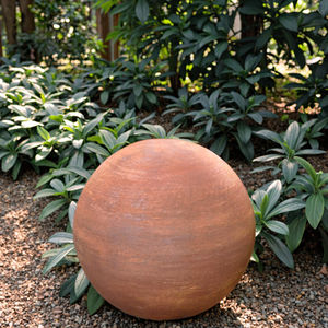 Bola de acero Corten Esfera hueca de metal Decoración Esferas de metal para jardín y hogar, patio trasero, patio delantero, Vestíbulo - Product Image 4