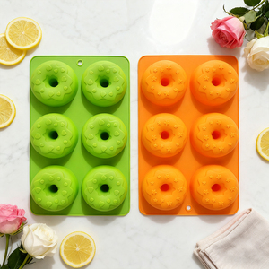 Nhà Máy Cổ Vòng <span class=keywords><strong>Donut</strong></span> Khuôn Bắc Âu Phong Cách Thực Phẩm Cấp Silicone Pastry Công Cụ Cho Món Tráng Miệng Nướng Ngay lập tức Công Văn - Product Image 4