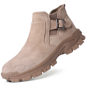 Chaussures de sécurité à embout d'acier pour hommes et femmes, bottes de travail en <span class=keywords><strong>daim</strong></span>, bottes de sécurité anti-perforation, chaussures de protection industrielles imperméables - Product Image 6