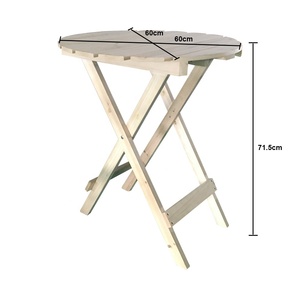โต๊ะรับประทานอาหารไม้พับได้เฟอร์นิเจอร์กลางแจ้งโต๊ะรับประทานอาหาร - Product Image 2