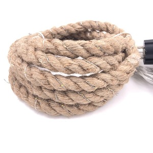 Guirlande lumineuse solaire en corde de chanvre à lumière LED, imperméable, féerique, pour la maison, fête de mariage, éclairage décoratif d'extérieur, 50 m - Product Image 4