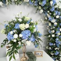 Boule de fleurs élégante pour mariage, hortensia bordeaux réaliste, boule florale artificielle pour la décoration de table de réception de mariage