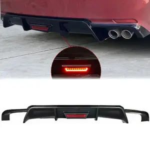 Chengyu ABS plastic high quality rear diffuser bumper lip for Toyota camry 2018-2021 gloss black diffuser spoiler car