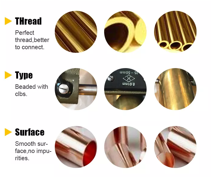 ASTM 70/30 CuZn37 CuZn40 Brass Pipe / Brass Tube