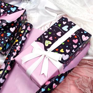 Factory Valentine Disposable Coated Double-Sided Printed Gift Wrapping <b>Paper</b> <b>Roll</b> 43x300cm - Product Image 6