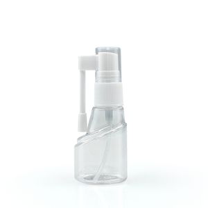 Transparente 20ml Kunststoff-Sprüh flasche für Nasen-und Hals wippen mit langer kurzer Düse für medizinische Flüssigkeits sprays - Product Image 6