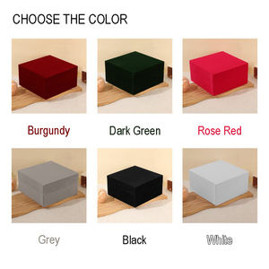 Cajas de Terciopelo Rojas Grandes <span class=keywords><strong>al</strong></span> por Mayor para Flores, Velas, Cajas de Regalo de Papel de Terciopelo de Lujo Personalizadas para Collares, Cajas de Empaque para Producción - Product Image 4