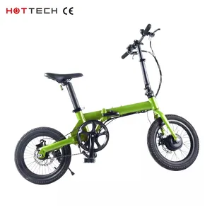 Hottech 16-Zoll 250 W Vollfederung faltbares retro-Vintage-E-Bike Schmutz-Fettreifen-Fahrrad Elektrofahrrad Fahrrad