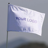 Drapeaux de golf portables imperméables double face de haute qualité