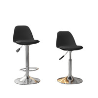 Chaise de bar simple pour la maison, chaise de comptoir réglable en hauteur avec dossier pour salon de thé, chaise tulipe décontractée en fer forgé
