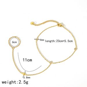 Pulsera de tobillo minimalista y elegante con perla de la suerte para mujer, un joya elegante para llevar en el tobillo, ideal para el verano. - Product Image 6