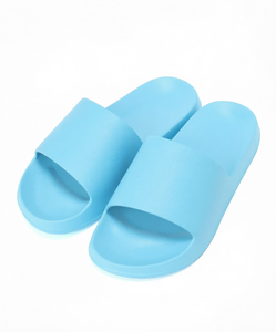 Claquettes ouvertes en EVA bleu clair, légères, antidérapantes, pour la douche, confortables, pour la maison et l'extérieur - Product Image 1