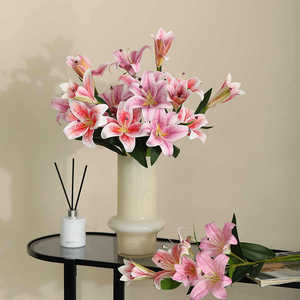 Tiên Tiến 3D In <span class=keywords><strong>Lily</strong></span> Bàn Ăn TV Tủ Sang Trọng Bình Đồ Trang Trí Hoa Giả Cho Tốt Nghiệp Của Mẹ Ngày Hiện Đại Cao - Product Image 2