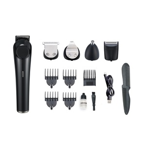 Recortadora de Pelo Profesional 5 en 1 de Acero Inoxidable para Hombre, Kit de Cuidado de la Barba, Recargable por USB, 600 mAh, Indicador Luminoso, 90-120 min - Product Image 4