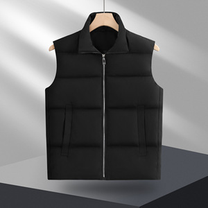 Chaleco de Trabajo Azul Marino Unisex, Tejido Liso Grueso Satinado con Cierre y Bolsillos Delanteros para Fotografía y Equipos de Voluntariado - Product Image 3